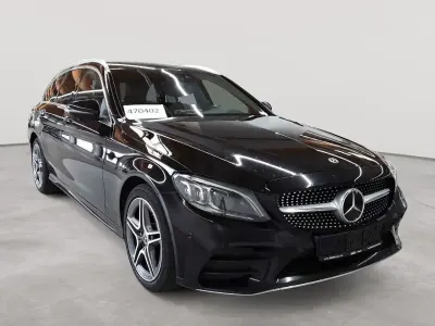 Gebraucht Mercedes C220 AMG line 194 PS (142 kW) 2020 Obsidianschwarz metallic Kombi