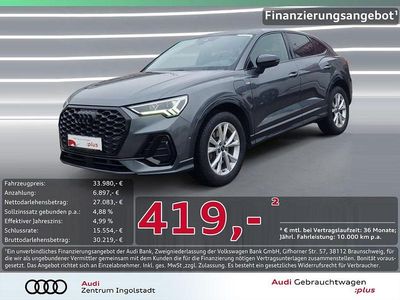 Grau Gebraucht 2022 Audi Q3 Sportback S-Line SUV | 33.980 € (Etwas zu teuer)