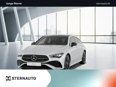 Gebraucht Mercedes CLA250e AMG Line Premium Plus 218 PS (160 kW) 2024 Digitalweiß Coupé