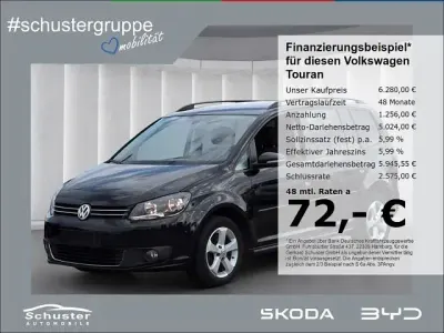 Gebraucht VW Touran Comfortline 140 PS (102 kW) 2012 Schwarz Van / Kleinbus