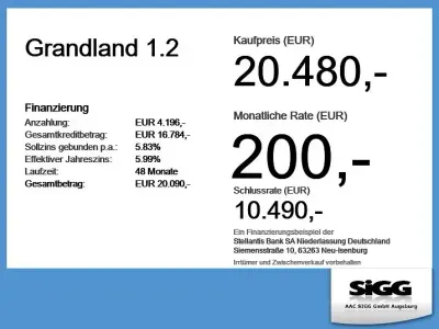 Gebraucht Opel Grandland X 131 PS (96 kW) 2023 Schwarz SUV
