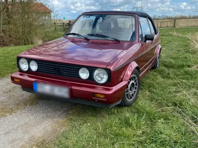 Brugt VW Golf Cabriolet 98 HK (72 kW) 1991 Rød Cabriolet