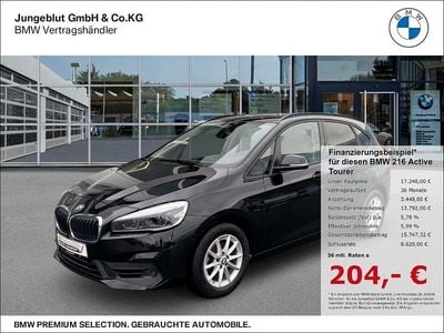 Gebraucht BMW 216 Active Tourer Advantage 109 PS (80 kW) 2021 Schwarz Van / Kleinbus