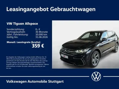 Gebraucht VW Tiguan Allspace R-line 150 PS (110 kW) 2023 Deep black perleffekt SUV