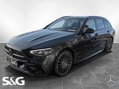Metalliclack graphitgrau Gebraucht 2024 Mercedes C200 AMG Kombi | 44.677 € (Teuer)
