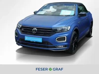 Gebraucht VW T-Roc Cabriolet R-line 150 PS (110 kW) 2022 Ravennablau matt/schwarz Cabrio