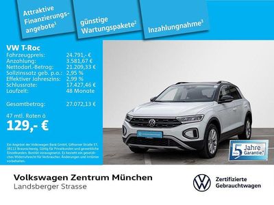 Gebraucht VW T-Roc Life 150 PS (110 kW) 2024 Weiß SUV