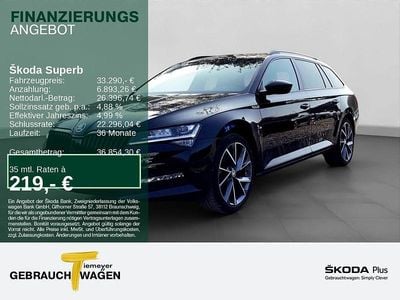 Gebraucht Skoda Superb SportLine 200 PS (147 kW) 2024 Schwarz Kombi