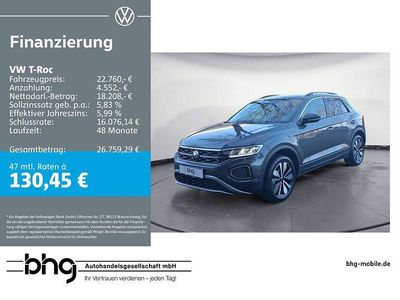 Gebraucht VW T-Roc Life 116 PS (85 kW) 2025 Grau SUV