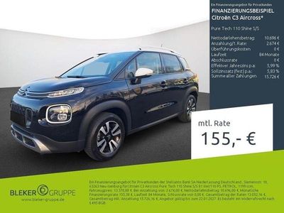 Schwarz Gebraucht 2020 Citroën C3 Aircross PureTech SUV | 13.370 € (Etwas zu teuer)