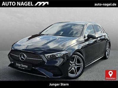 Gebraucht Mercedes A200 AMG line 163 PS (119 kW) 2024 Nachtschwarz  unilack Kleinwagen