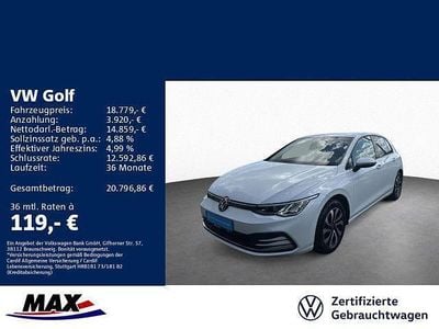 Usata VW Golf VIII Active 150 CV (110 kW) 2022 Bianco Berlina