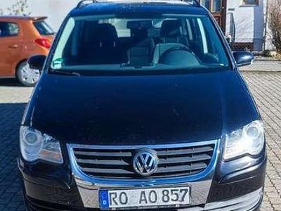 Gebraucht VW Touran Trendline 109 PS (80 kW) 2007 Schwarz Van / Kleinbus