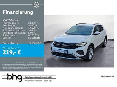 Gebraucht VW T-Cross Life 116 PS (85 kW) 2025 Weiß SUV