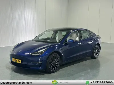 Usado Tesla Model 3 Performance 339 kW (462 CV) 2021 Azul Berlina