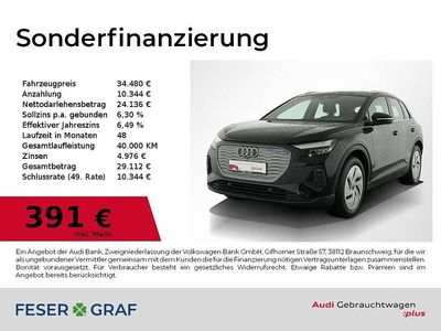 Mythosschwarz metallic Gebraucht 2023 Audi Q4 e-tron Comfort SUV | 34.480 € (Teuer)