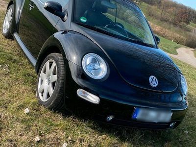 gebraucht VW Beetle Cabrio 1,8 Turbo schwarz 2 Hand Vollausstattung