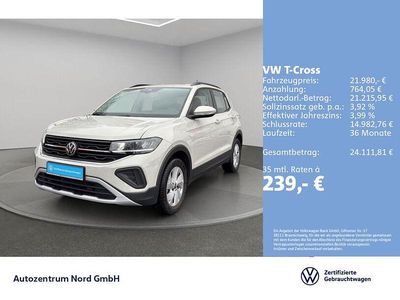 Ascotgrau Gebraucht 2024 VW T-Cross Life SUV | 21.980 € (Fairer Preis)