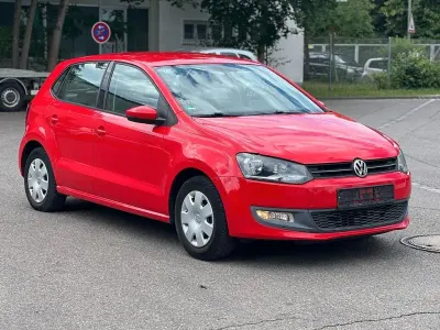 Gebraucht VW Polo Comfortline 86 PS (63 kW) 2009 Rot Kleinwagen