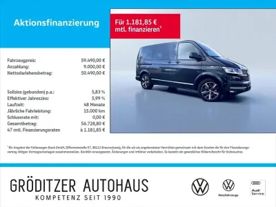 Używany VW T6.1 Highline 204 KM (150 kW) 2021 Niebieski Van