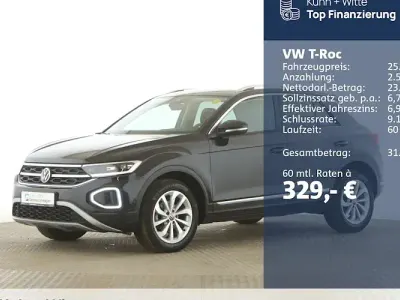 Brugt VW T-Roc Style 150 HK (110 kW) 2022 Sort SUV