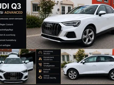 Gebraucht Audi Q3 Advanced Plus 150 PS (110 kW) 2021 Weiß SUV