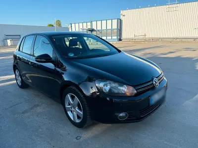 Gebraucht VW Golf VI 2009 Schwarz Kleinwagen