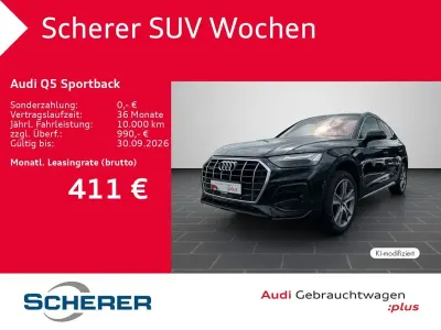 Gebraucht Audi Q5 Sportback Advanced Plus 299 PS (219 kW) 2025 Mythosschwarz metallic (metallic) SUV