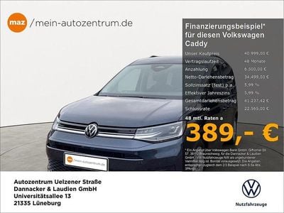 Neu VW Caddy Life 122 PS (89 kW) 2025 Starlight blue metallic Van / Kleinbus