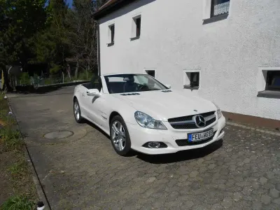 Brugt Mercedes SL500 387 HK (284 kW) 2009 Hvid Cabriolet