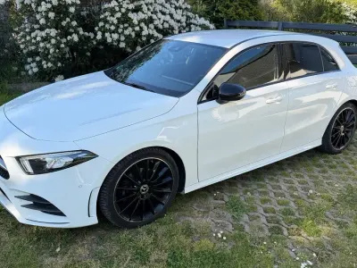 Brugt Mercedes A200 AMG line 163 HK (119 kW) 2019 Hvid Sedan