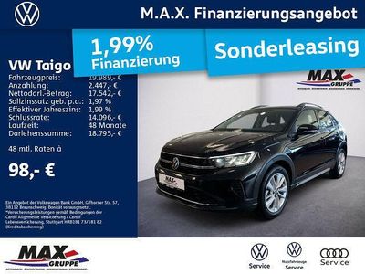 Gebraucht VW Taigo Move 110 PS (80 kW) 2023 Deep black perleffekt (metallic) SUV