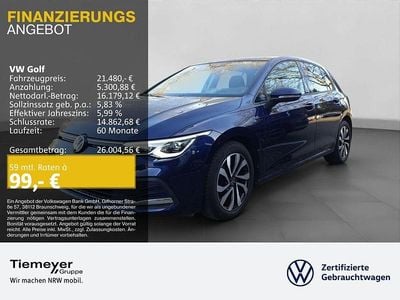 Gebraucht VW Golf VIII Active 150 PS (110 kW) 2022 Blau Limousine