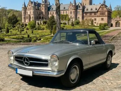 Brugt Mercedes 230 150 HK (110 kW) 1965 Sølv Cabriolet