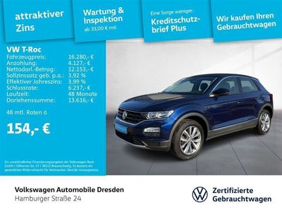 Gebraucht VW T-Roc Style 116 PS (85 kW) 2020 Blau SUV