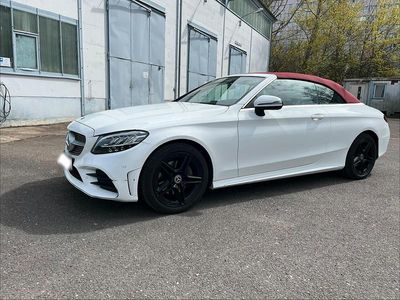 Gebraucht Mercedes C180 AMG line 156 PS (114 kW) 2019 Weiß Cabrio
