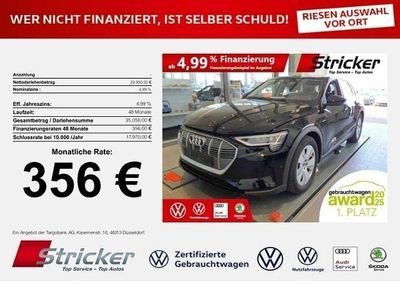 Brillantschwarz Gebraucht 2022 Audi e-tron SUV | 29.950 € (Superpreis)