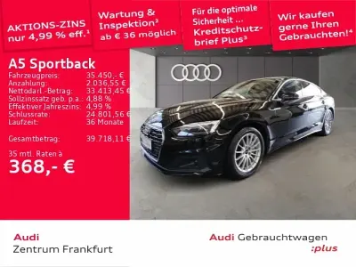 Gebraucht Audi A5 Sportback Basis 204 PS (150 kW) 2025 Brillantschwarz Kleinwagen
