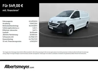 Nuova VW Transporter 110 CV (80 kW) 2026 Bianco Furgone