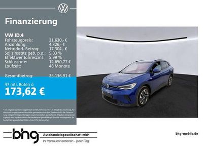 Gebraucht VW ID.4 Pure 108 kW (148 PS) 2022 Blau SUV