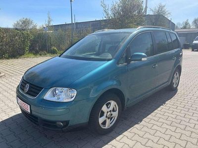 Gebraucht VW Touran Highline 105 PS (77 kW) 2005 Amazonasgreen perleffekt Van / Kleinbus