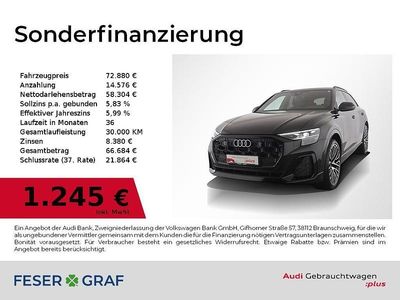 Mythosschwarz metallic Gebraucht 2025 Audi Q8 Ambiente SUV | 72.880 €
