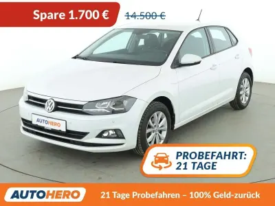 Gebraucht VW Polo Highline 95 PS (69 kW) 2018 Weiß Kleinwagen