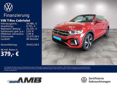Gebraucht VW T-Roc Cabriolet R-line 150 PS (110 kW) 2025 Rot Cabrio