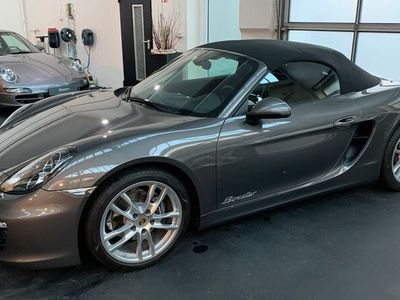 gebraucht Porsche Boxster 981 2015 SAGA Schalter top Zustand achatgrau