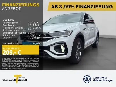 Gebraucht VW T-Roc R-line 150 PS (110 kW) 2023 Weiß SUV