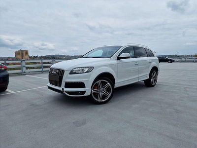 Second-hand Audi Q7 S-Line 245 CP (180 kW) 2013 Alb SUV