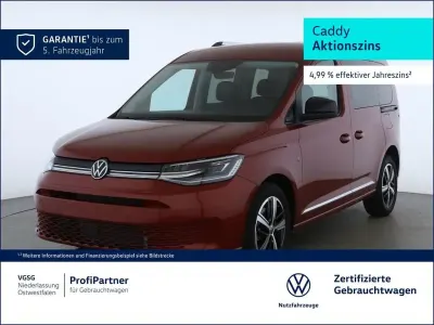 Second-hand VW Caddy Style 116 CP (85 kW) 2025 Roșu Monovolum