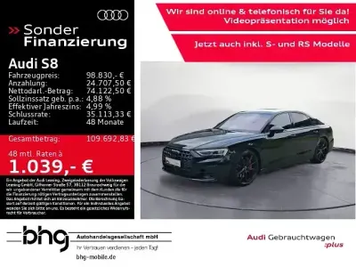 Gebraucht Audi S8 Ambiente 571 PS (419 kW) 2024 Mythosschwarz metallic Limousine