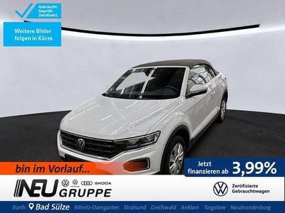 Gebraucht VW T-Roc Cabriolet Style 150 PS (110 kW) 2022 Pure white schwarz Cabrio